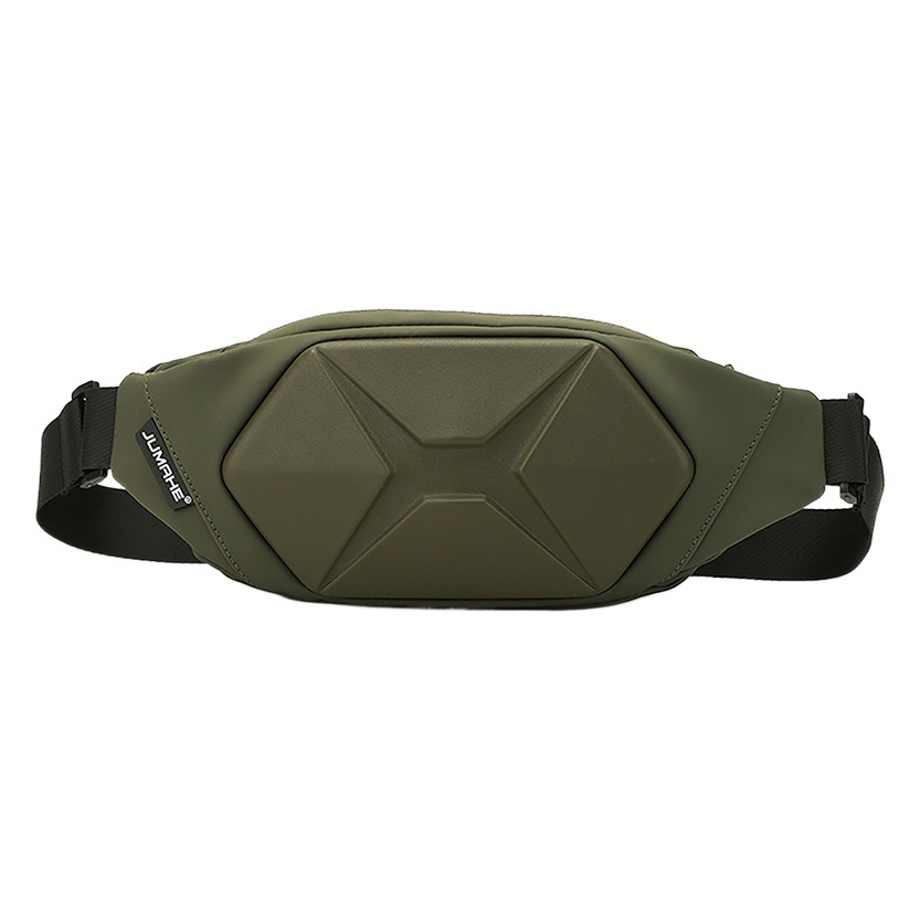2024 New Hard Shell Bag Men's Chest Bag Outdoor Crossbody Bag Men's Trendy Sports Bag Casual Waist Bag Men's Backpack