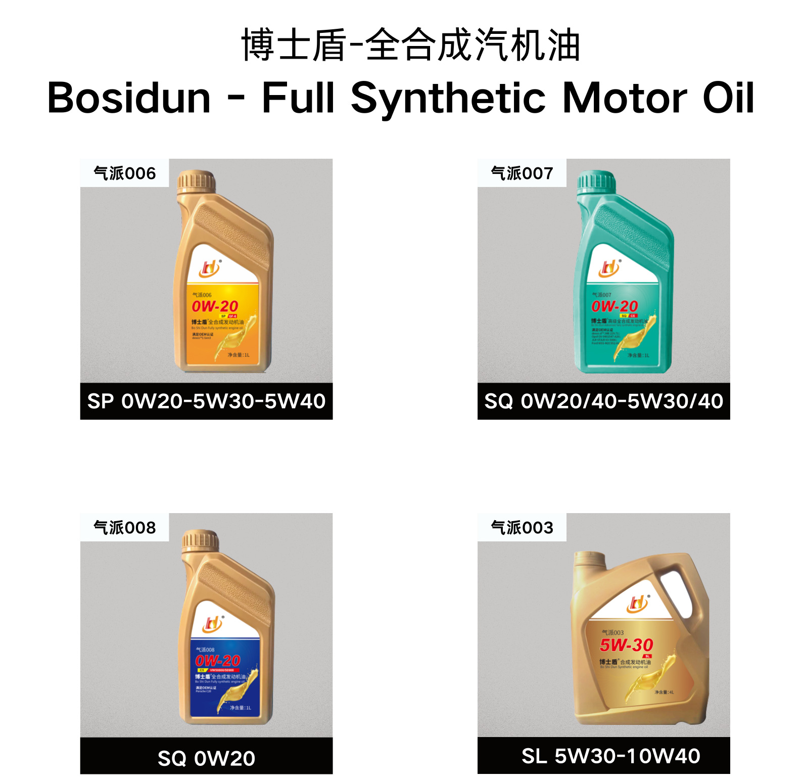 Wholesale Dropshipping and Retail Full Synthetic Oil Dr. Shield 5W-30/10W-40 Automotive Oil Anti-Wear Lubricant