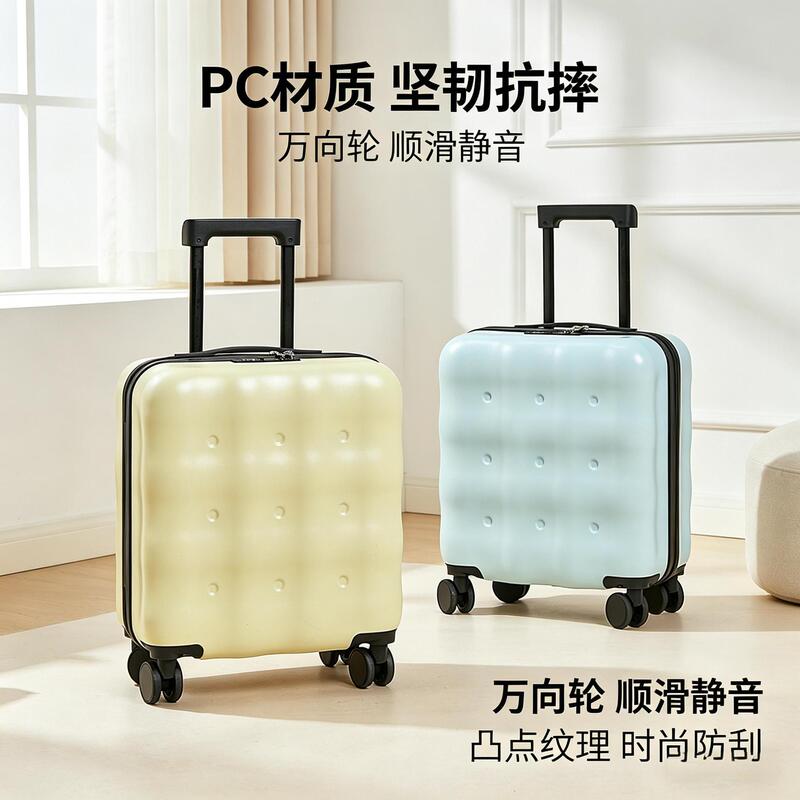 Luggage Suitcase 18inch Women's Carry-On 2026 New Model Small Lightweight Children's Mini Airplane Travel Password Lock Trolley Case