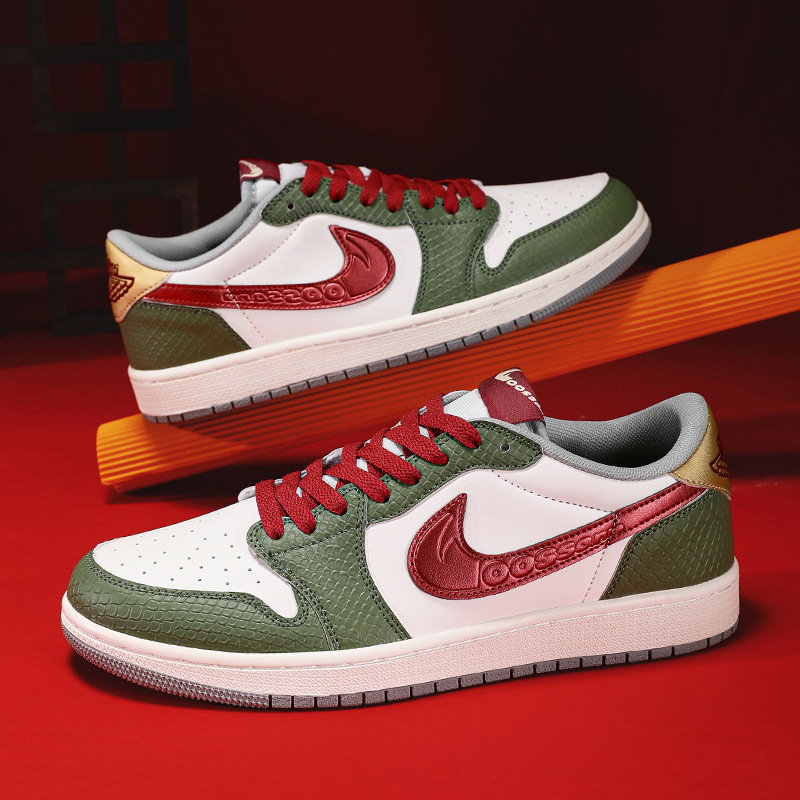 Nike Aj Men's Shoes Aj1 Low-Top Qinglong Sneakers Men's and Women's Putian Casual Shoes Couples Practical Basketball Sneakers Nike Aj Men's Shoes Aj1 Low-Top Qinglong Sneakers Men's and Women's Putian Casual Shoes Couples Practical Basketball Sneakers