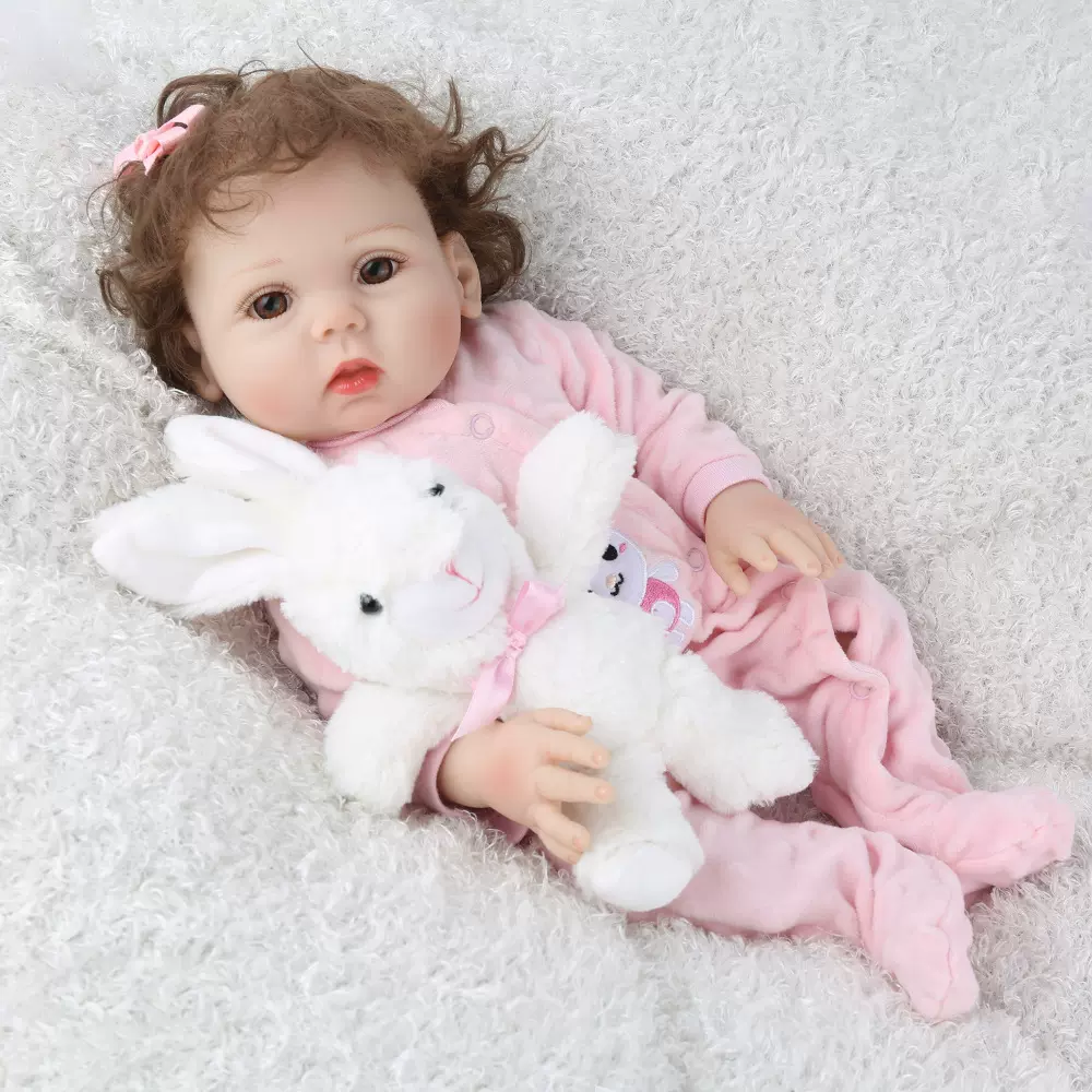 18寸仿真婴儿 46cm搪胶 外贸货源工厂 reborn baby doll重生娃娃