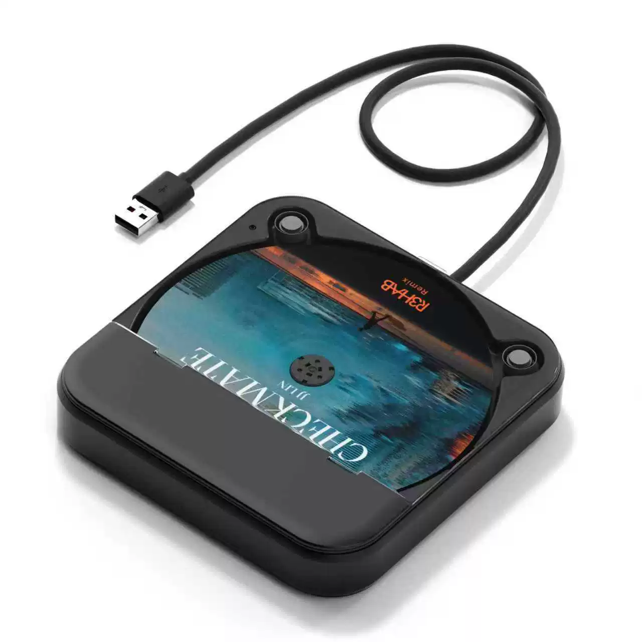 Автомобильный CD-плеер 606, USB plug-and-play, без вмешательства в штатную систему, компактный 25×25×6 см
