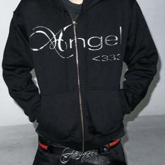 Dark Sweatshirts for Men and Women, Gothic Couple Harajuku Printed Zipper Sweatshirts, Cross-Border New Styles