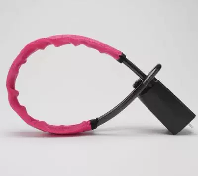 Wheel Lock, New Model Safety Belt: Car lock - pink-with-3-keys
