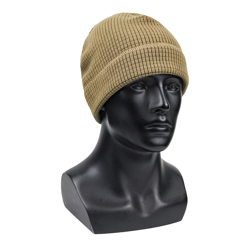 Cross-Border Thickened Fleece-Lined Small Hat for Outdoor Cycling and Skiing, Helmet Liner, Mountaineering Windproof and Warm Camouflage Hat, in Stock