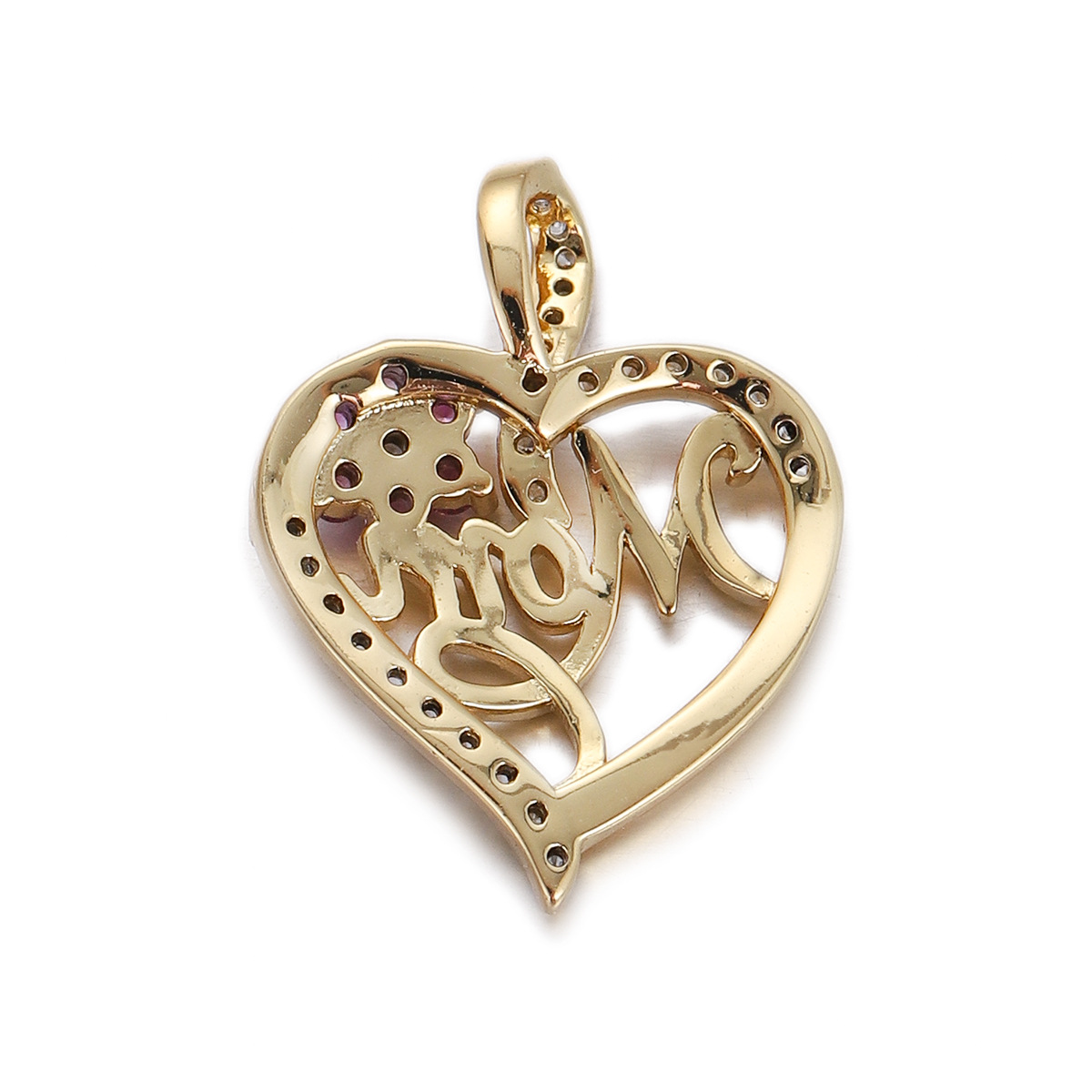 20g Weight Pendant, Chain Jewelry Making Type Copper Chain Material 1 Piece Quantity Holiday, Daily Occasion Copper Material Letter, Heart Shape Pattern Unisex Gender Plating Design Simple Style Style 1 Piece Copper Letter Heart Shape Pendant Chain 12
