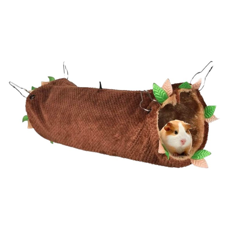Домашнее животное Теплый домашний питомец Двухслойный сэндвич-гамак Подвесная клетка Медовая сумка Спальная стропа Хомяк Висячий туннель для гнезда