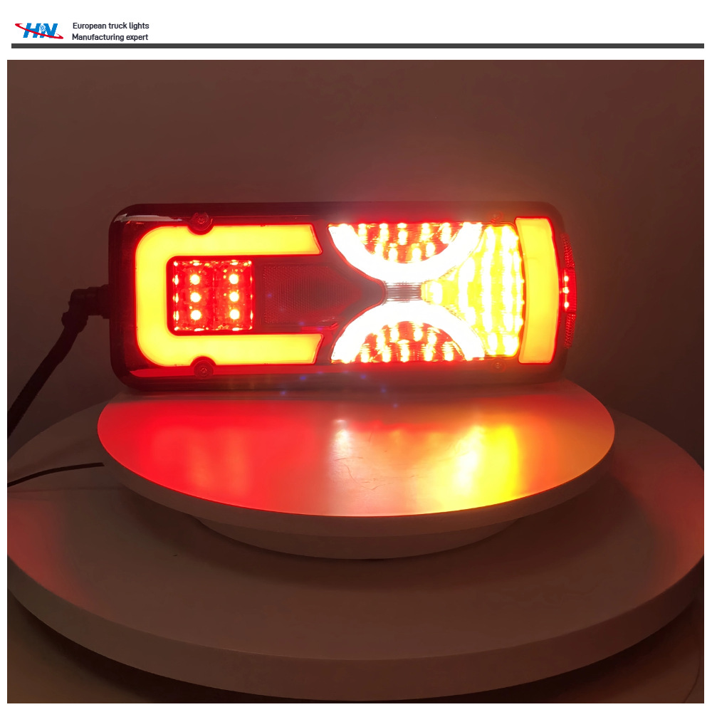 Actualizado conjunto de luces traseras LED Scania para camiones Scania luces de freno de bomberos