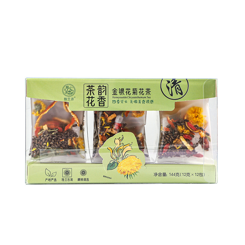 透明ケース金銀花菊花茶夏清涼花茶独立小包養生茶高級品質メーカー直送|undefined