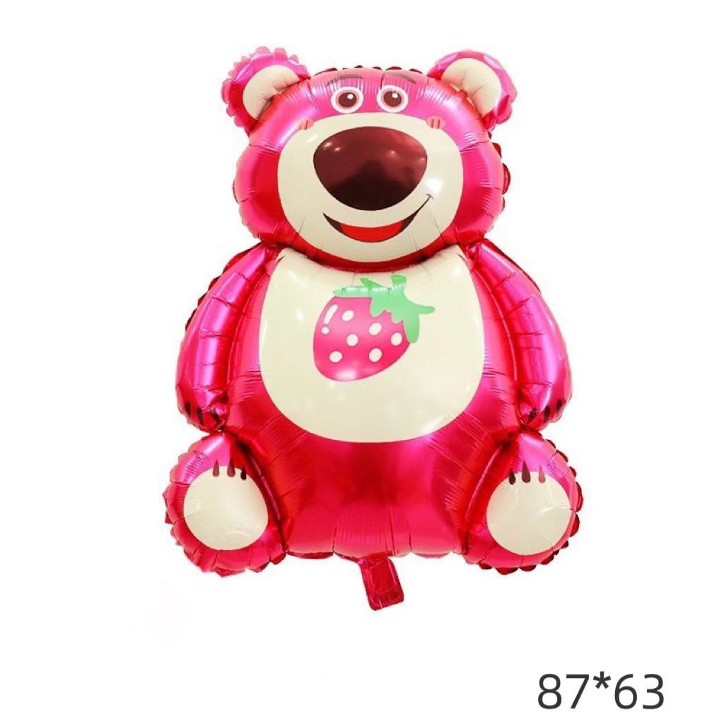 Nuevo globo de oso de dibujos animados lindo de forma especial, globo de película de aluminio, puede flotar, boda de cumpleaños, pequeño libro rojo, globo fotográfico