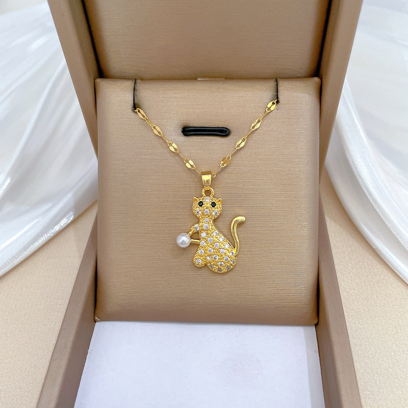 Luxuriöse Perlenkette Für Damen Aus Edelstahl Mit Brillanten_voghion.com