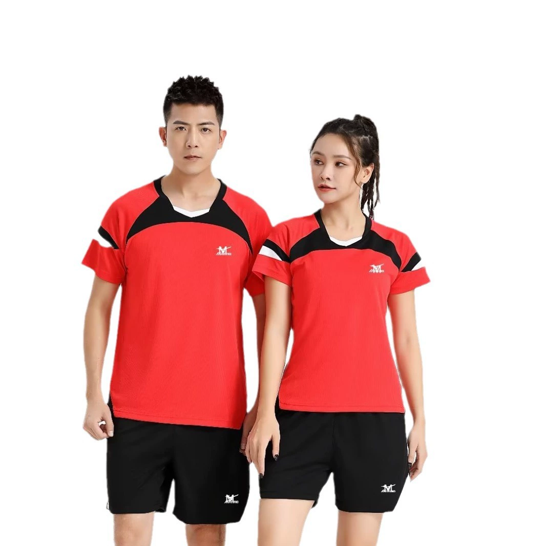 Volleyball uniform, set for men and women, sports suit, quick dry shorts, with short sleeve
