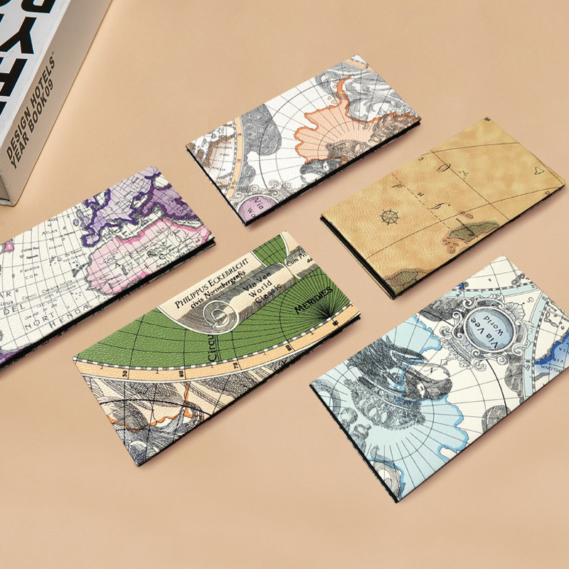 2021 Korean version of the new map pattern golf magic wallet PU long coin purse creative wallet cross-border wholesale