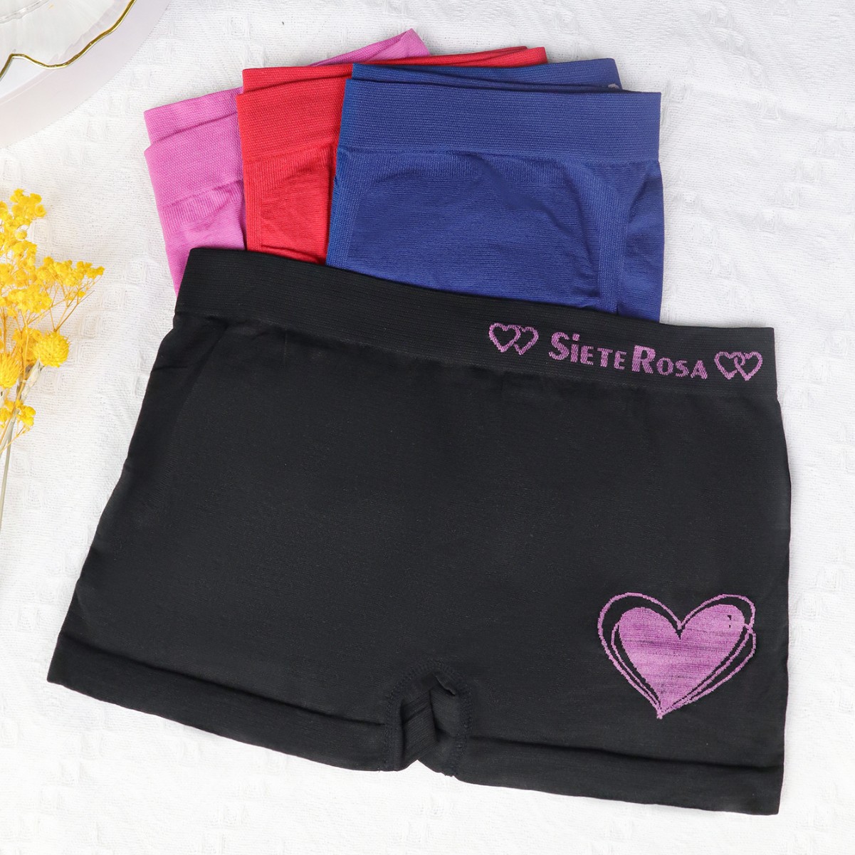 Calzones bóxer transpirables de poliéster sin costuras para mujer, cómodos, de seguridad, anti-exposición, para verano.