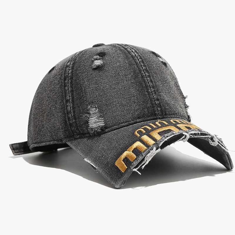 Sombrero de lengua de pato para mujeres 2025 nueva moda personalidad agujero de moda gorro corto gorro de béisbol sombrero de moda de primavera para hombres Top suave