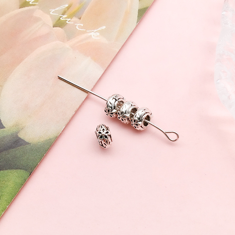 アマゾンの新商品1個の古銀のビーズのdiyネックレスのブレスレットのアクセサリーのビーズのアクセサリーの材料のビーズの卸売り|undefined