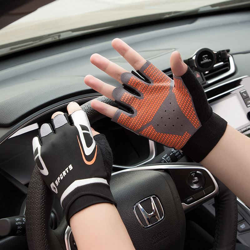 Sports Fitness Gloves for Men and Women, Outdoor Equipment Training, Anti-Friction, Half-Finger, Pull-Up Bar, Anti-Slip, Wear-Resistant