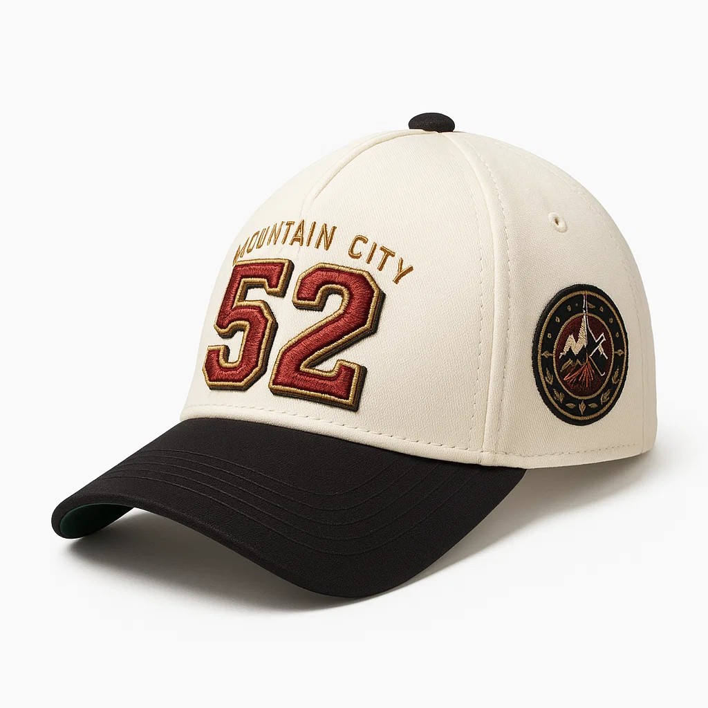 Cinco piezas de algodón transfronterizo sombrero de béisbol duro superior bordado en blanco sombrero de camión impresa sombrero de boca de pato image 3