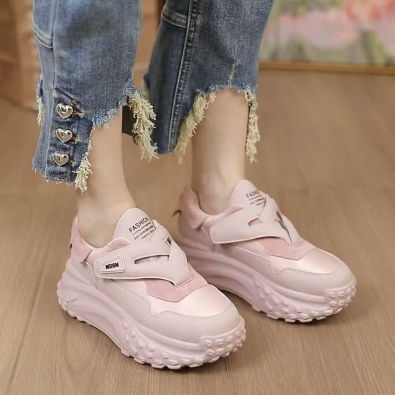 Ladies Athletic Shoes Sneakers Fabric Canvas Durable Arch Support Footwear_voghion.com