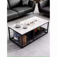 茶幾辦公室泡茶帶電磁爐燒水壺套裝一體岩板功夫茶桌茶台