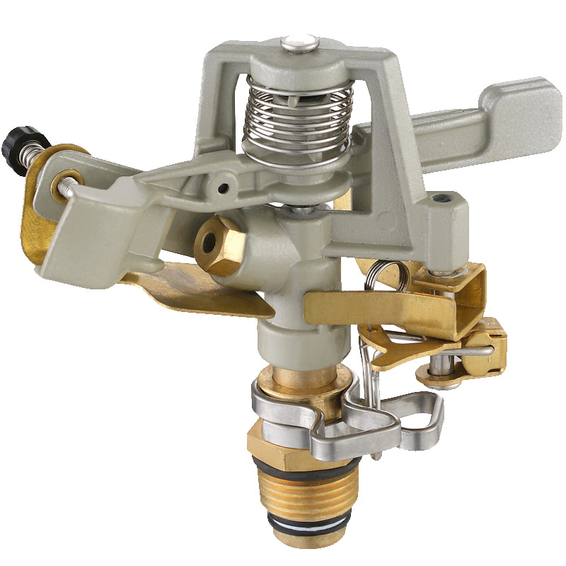 Aleación de zinc 360 grados giratorio Rocker brazo rociador riego agrícola rociador de agua Césped Paisajismo riego automático rociador