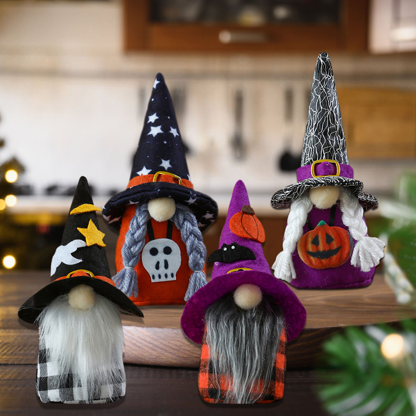 Muñecas de Halloween transfronterizas muñecas colgantes Halloween decoración accesorios muñecas de brujas de Halloween