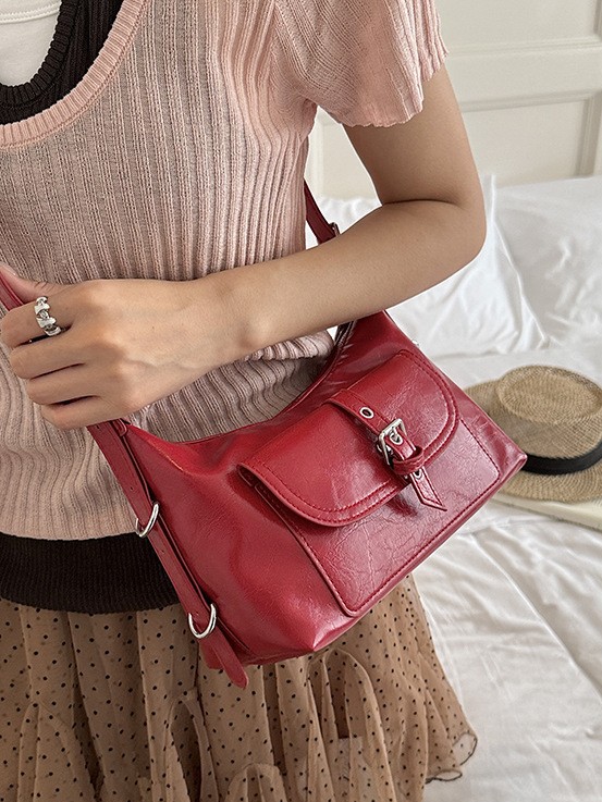 Bolsos de cuero coreano de un hombro para mujeres 2026 comercio exterior nuevo estilo de alta calidad bolso de mochila de estilo occidental