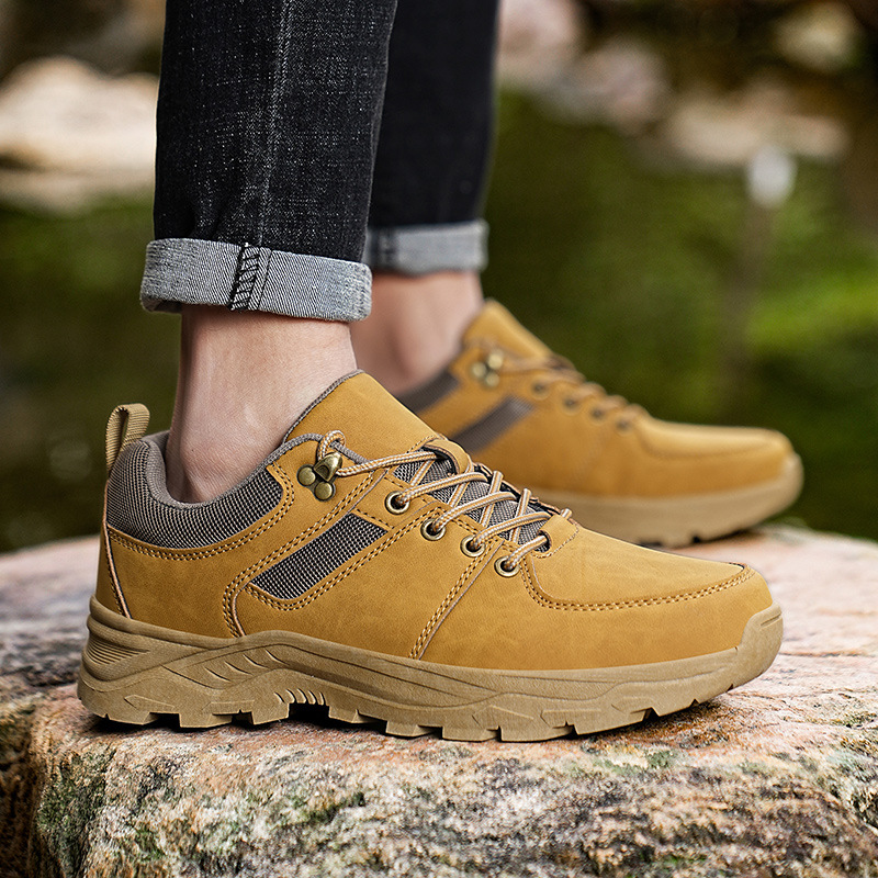 Chaussures de travail spéciales pour hommes, grandes tailles, neuves, décontractées, pour le travail, les activités de plein air et la randonnée, respirantes, antidérapantes, style bottes Martin_voghion.com