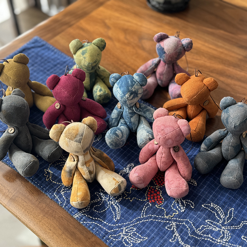 Nuevo oso muñeca muñeca Lu bordado tela de mosaico bolsas de juguete para niños productos acabados colgantes adornos de dibujos animados para el hogar oso