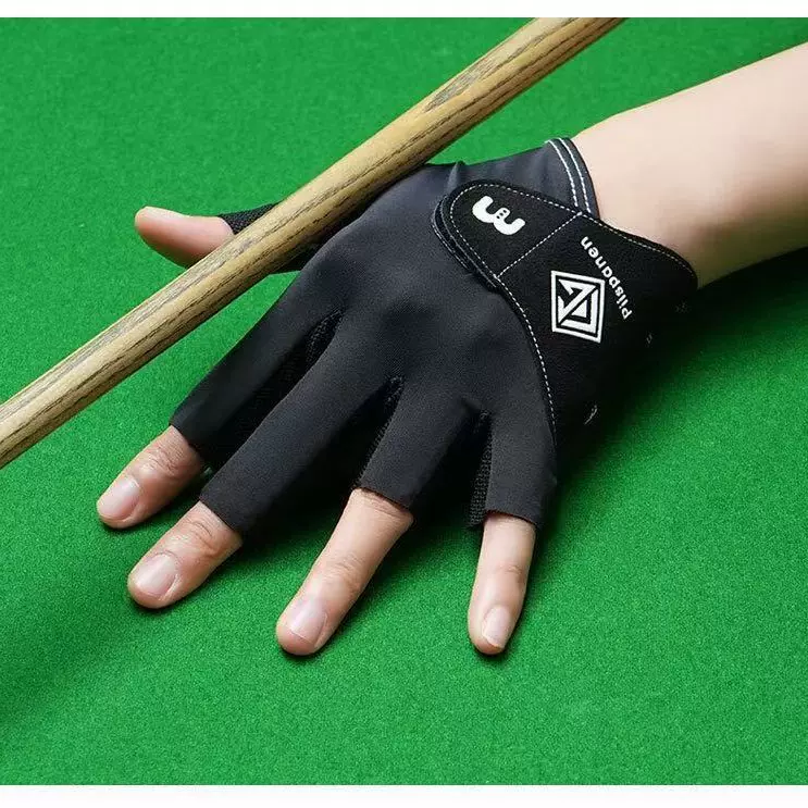 台球手套透气耐磨露指单只手套防滑半指轻薄斯诺克排汗桌手套批发