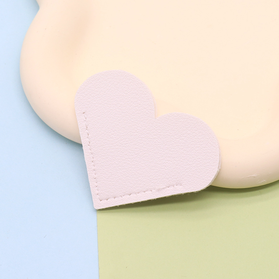 Cubierta protectora de esquina de libro de marcador de cuero de amor Clip de esquina de libro de lectura Herramienta portátil de aprendizaje antideslizante y a prueba de humedad para estudiantes