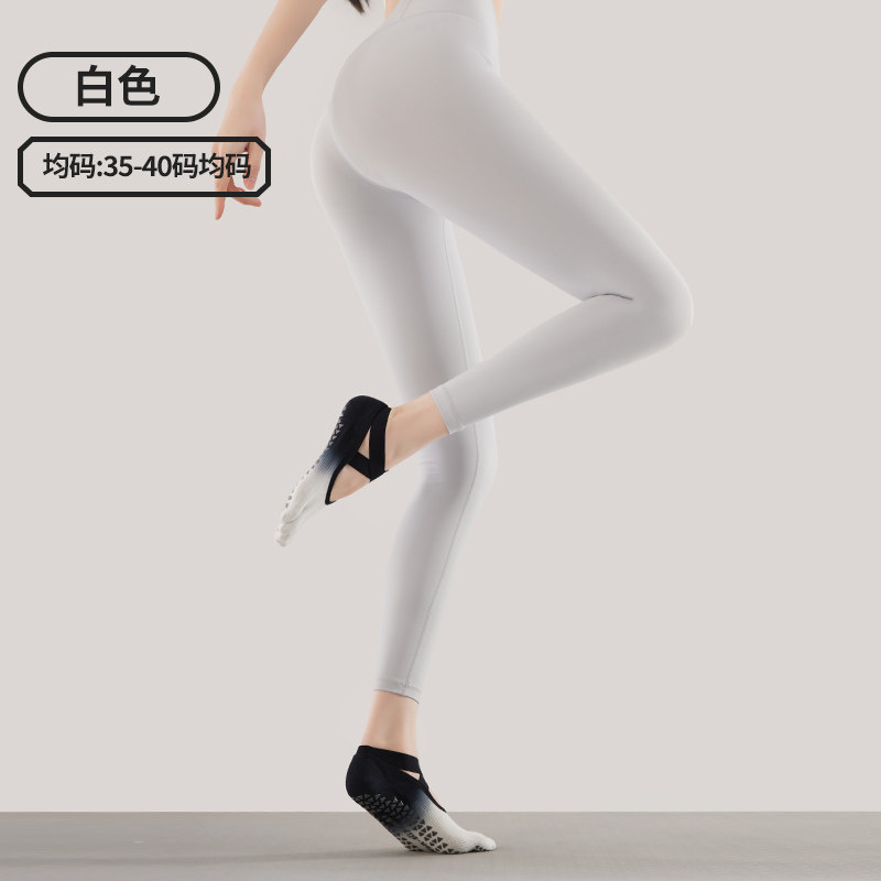 Calcetines de Pilates de cinco dedos para verano, calcetines de yoga para mujer, antideslizantes, específicos para deportes, con correas, de algodón puro, exportación a Japón y Corea.