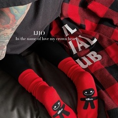 New Year Zuni Women's Snake Year Red Mid-Calf Socks Couples Internet Celebrity Autumn/Winter Lucky Trendy New Year Socks Wholesale