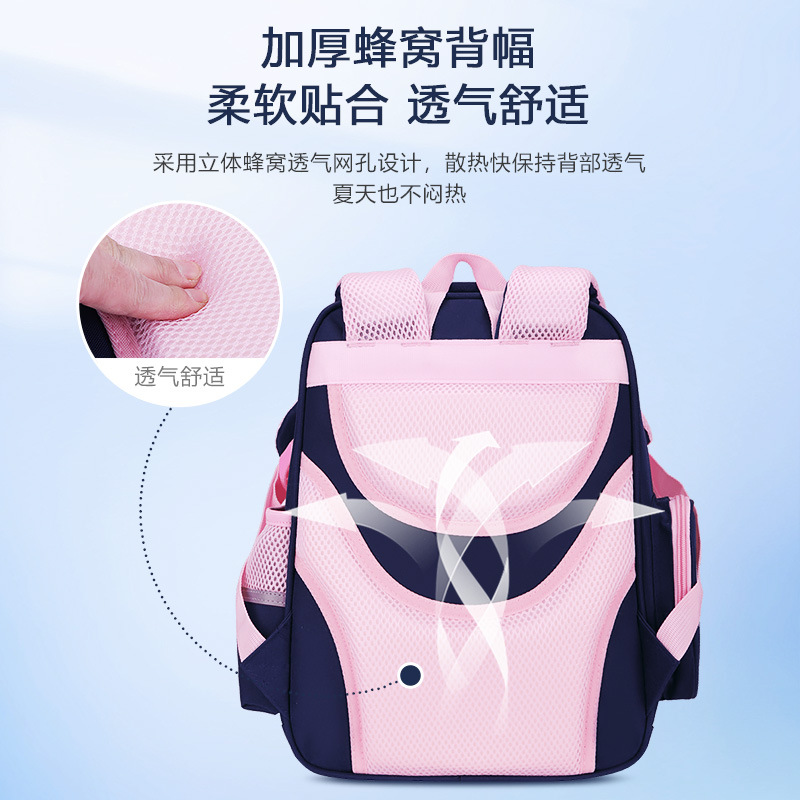 Nueva mochila escolar para estudiantes de primaria, 1 - 2 - 3 grados, jardín de infantes, mochila de hombro para niños y niñas de gran capacidad.