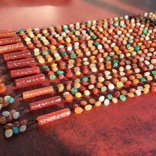 Wholesale Alxa Gobi Raw Stone Agate Color Flower Eye Necklace Accessories Natural Colored Gemstone Jade Bracelet