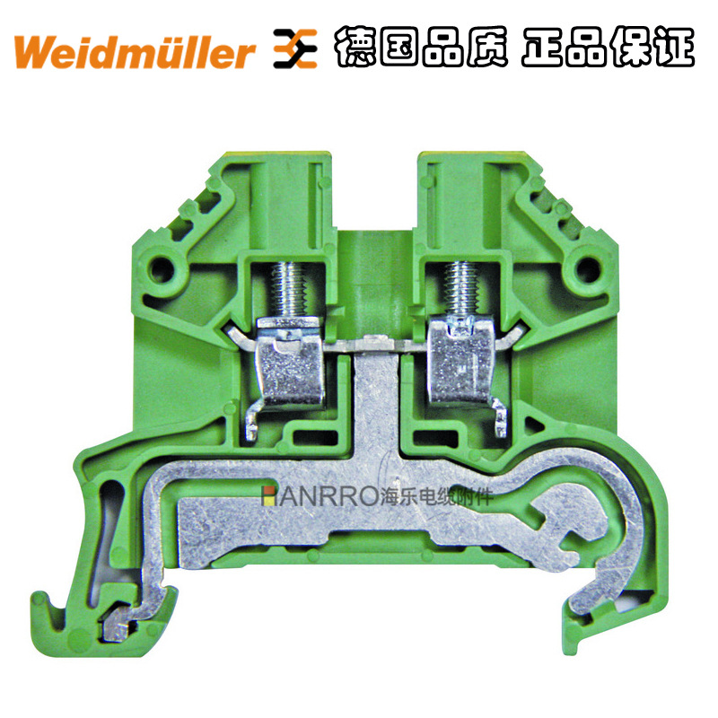魏德米勒SAKPE4螺钉接线端子绿色4平方订货号1124450000