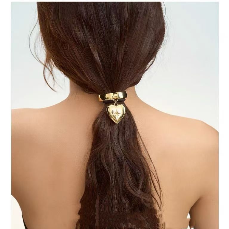Heart Shape Pattern Vacation Classic Style Women's Heart Shape Alloy Hair Tie