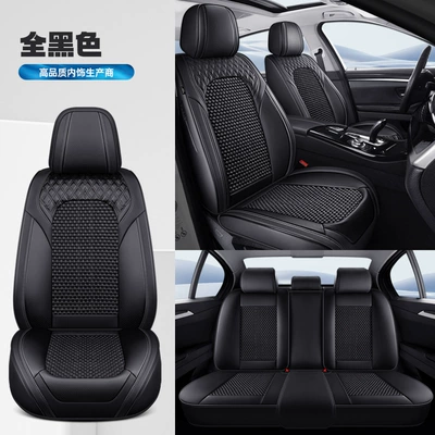 Cover Ice Silk All-Season Universal | Four Seasons Pad - all-black-standard-version-3