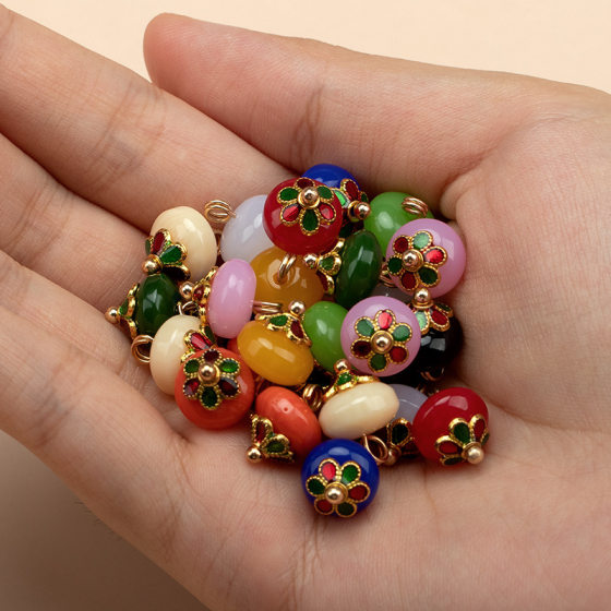 Hengmei Cheongsam Button Button Imitation Jade Metal Umbrella Button Retro Hanfu Tang Suit Handmade Decorative Accessories