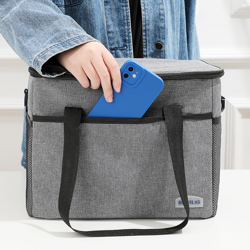 Bolsa aislante catiónica de comercio exterior, bolsa bento de gran capacidad con arroz, bolsa de lonchera explosiva transfronteriza, bolsa de picnic, bolsa de hielo grande