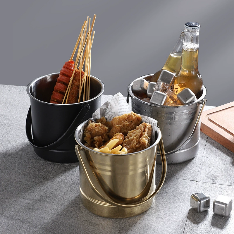 Ice Bucket KTV Bar Supplies Champagne Barrel Commercial Ice Cubes Creative Beer Chicken Rice Flowers Fries Skewers