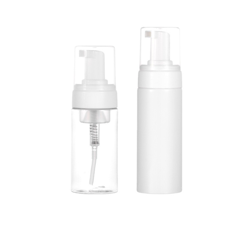 En stock Botella de mousse de plástico PET Lavado de Manos baño presionando botella de espuma material de embalaje cosmético sub-embalaje botella de espuma limpiadora