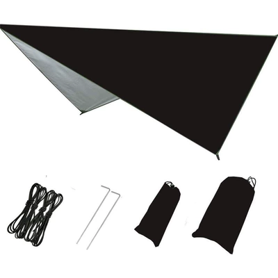 Spot outdoor camping hammock canopy waterproof sunscreen tent Four Corners diamond canopy factory wholesale