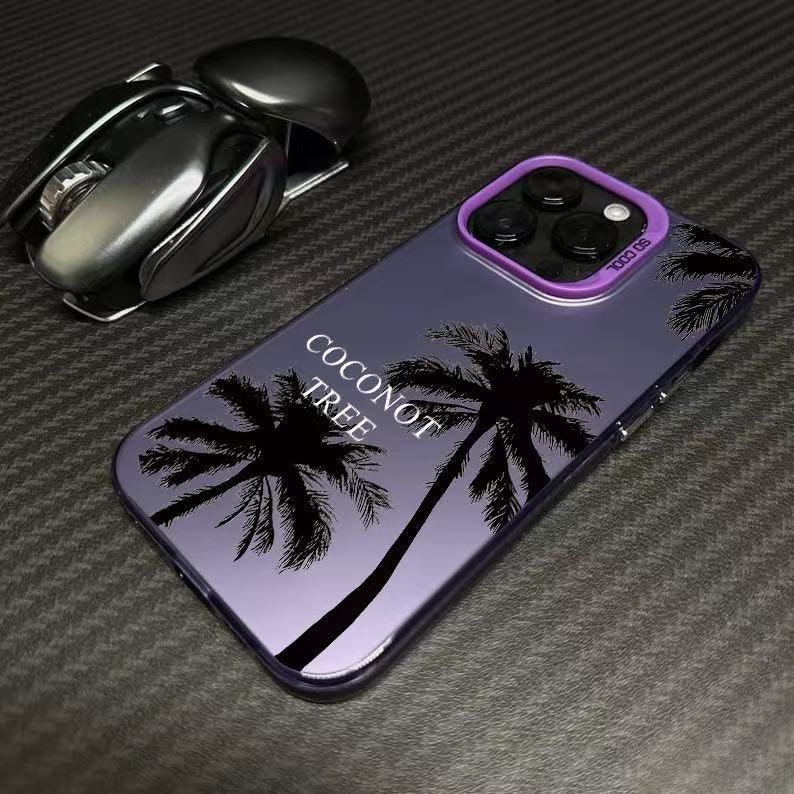 Coco simple para Apple 16Promax Funda para teléfono móvil Carcasa de gas personalizada iPhone15/14/13 Texto 12