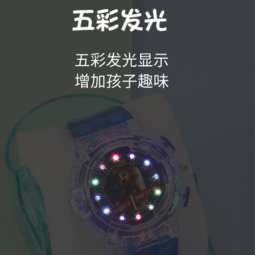 Manufacturer Ice and Snow Princess Colorful Light Watch Fashion Creative Children's Watch Ultraman Luminous Watch