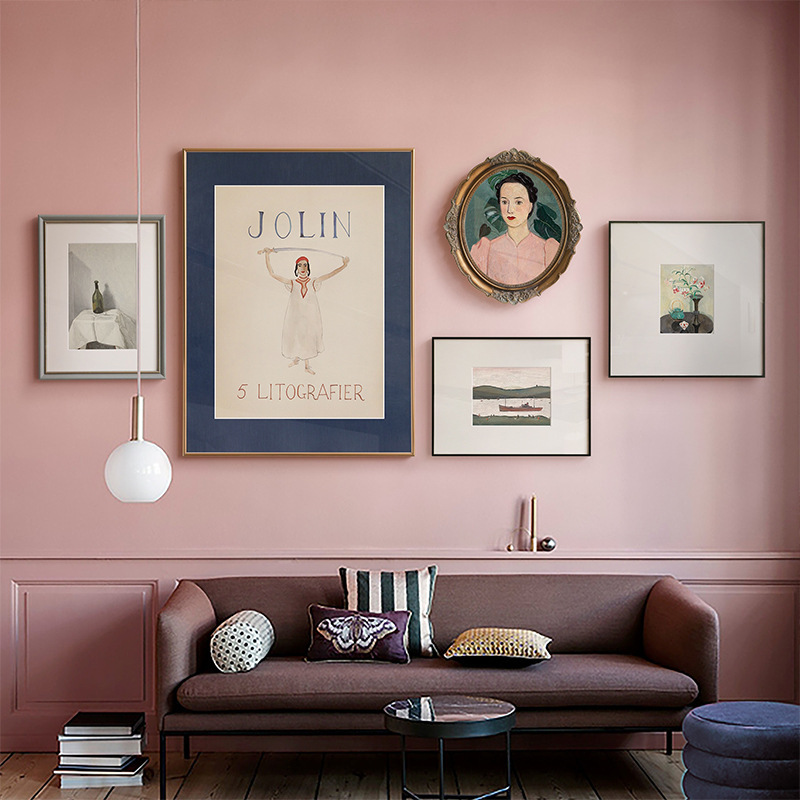 European-style Niche Vintage Living Room Decorative Painting American-style Light Luxury Art Mural Sofa Background Wall Combination Restaurant Hanging Painting European-style Niche Vintage Living Room Decorative Painting American-style Light Luxury Art Mural Sofa Background Wall Combination Restaurant Hanging Painting