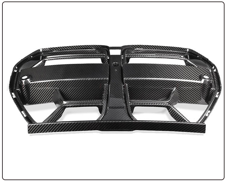 Suitable for new BMW M3 M4 G80 G82 modified dry carbon fiber CSL medium mesh grille 2021 +