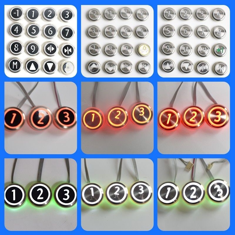 通力ボタンエレベータ字kds300 50円形デジタル外呼ステンレス巨人通力パッチボタン|undefined