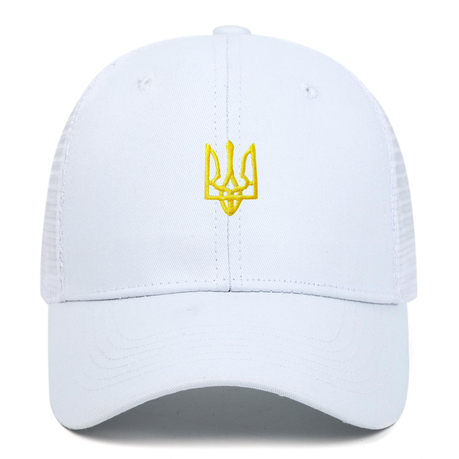 6-piece mesh cap White