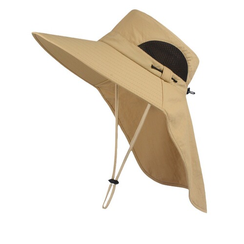 Sun protection hat, men's fishing hat, summer fisherman hat, outdoor hiking sun hat, face covering, UV shield sun hat
